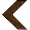 Ekena Millwork 13"W x 16"H x 3/4"D Vintage Farmhouse 3 1/2" Chevron, Barnwood Decor Collection, Weathered Brown DECR13X16X075CHVBR - alternate 1